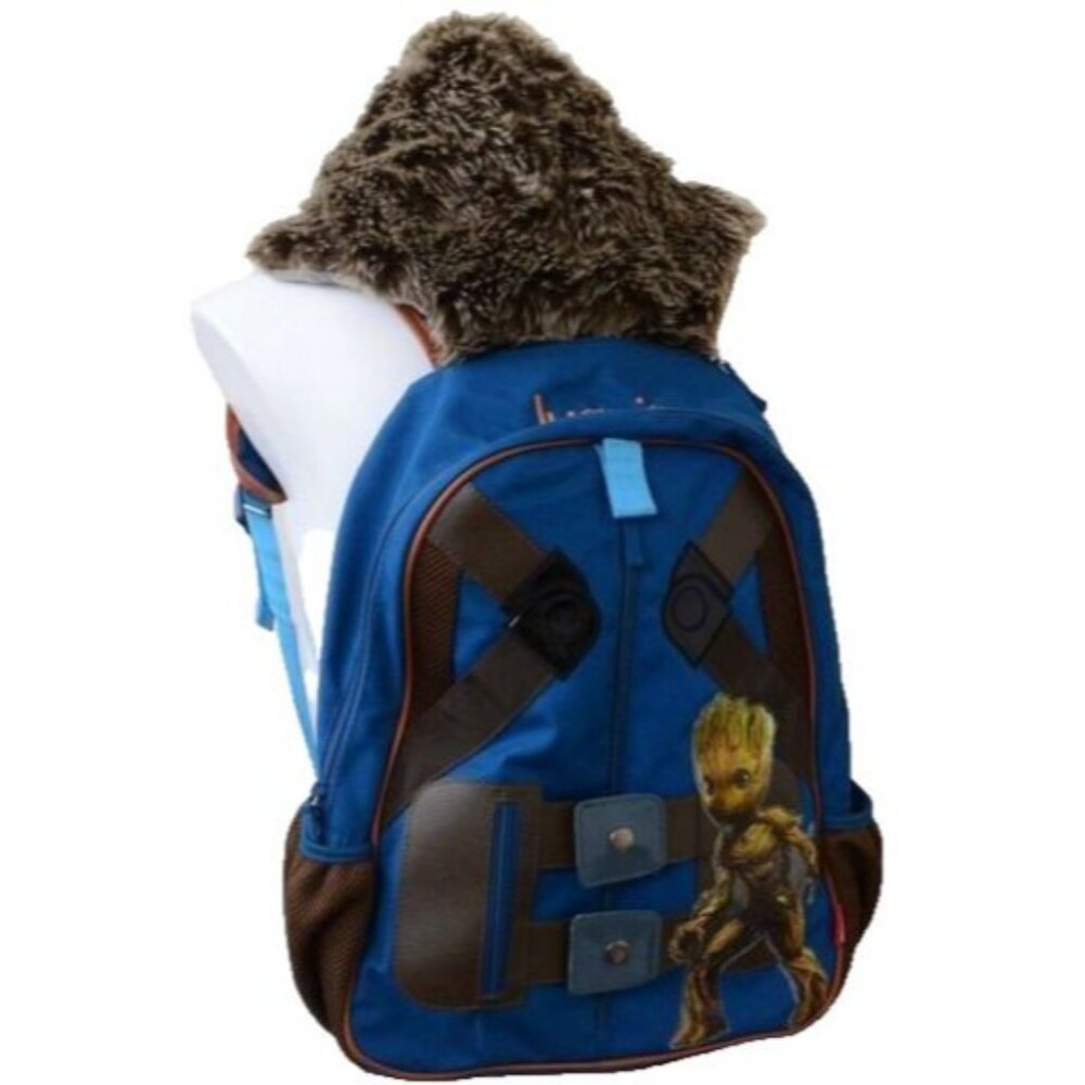 RARE! Marvel GROOT Backpack w/ Hood - Authentic Disney Store Exclusive - Picture 2 of 7